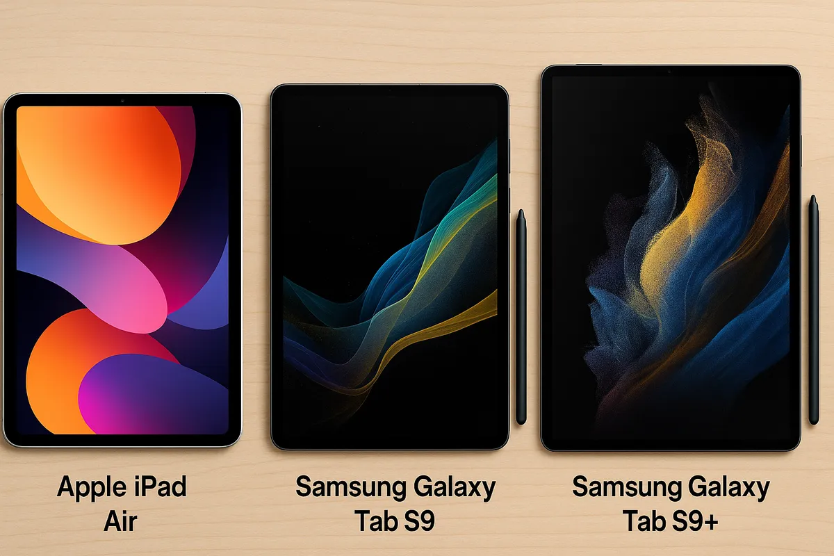 Best Tablets with Stylus in 2025: Apple iPad Air vs Samsung Galaxy Tab S9 vs Tab S9+ Compared